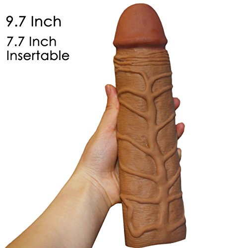 UEE 9.7 Inch 70% Super Bigger Fantasy X-Tensions Perfect Penis Sleeve Sleeve Sheath Enlarger Enhancer,Put It On Anything You Want