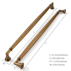 khtumeware 2 Pack 12 Inch(305mm) Antique Brass