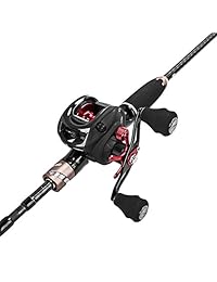 Plusinno carretes Baitcasting carrete de pesca nylon de 5 + 1 rodamientos de bolas de acero inoxidable resistencia anticorrosión carretes baitcast