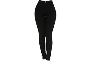 MAIYIFU-GJ Jean Leggings for Women High Waist Slim Fit Skinny Leg Pull on Jeans Classic Stretch Wash Tapered Denim Pants