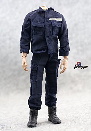 KNL HOBBY action figure 1/6 soldiers clothes DIY the United States secret service uniforms 1 6 black blue tooling scale model of spot