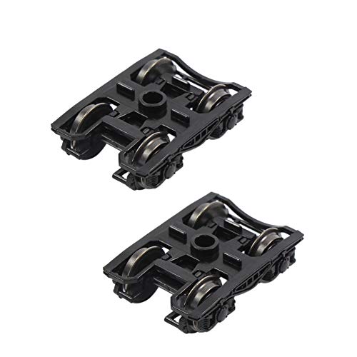 HP0687 2 pcs 1/87 Model Train HO Scale high Rim psyllium RCOO Bogie 36