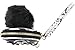GUESS Women's Mix Match Pom-Pom Keychain Gifting Black Multi Pouch Handbag