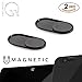 Quantum Eye - Magnetic (Black) - Newest Ultra Thin Magnetic Slider Metal Webcam Cover for iPhone Android Laptops Macbooks Tablets Smartphones -for Privacy and Protects Against Camera Hacks (2-Pack)
