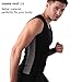 Cimkiz Mens Sauna Vest Sweat Body Shaper Waist Trainer Neoprene Tank Top Shapewear Shirt Workout Suit no Zip Black&Grey XL