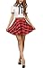 Gihuo Women's Plaid Skirt School Uniform Pleated Mini Tartan Skirt