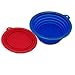 AZCAMP Collapsible Dog Bowls (2-Pack), for Camping and Travel/Outdoor Enthusiasts & Pet Lovers, Food-Grade Silicone, BPA-Free