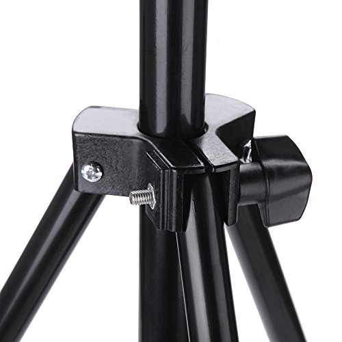 SMITH CHU Metal Adjustable Wig Head Stand Tripod Holder Mannequin Tripod for Hairdressing Training Cosmetalogy with Carry Bag