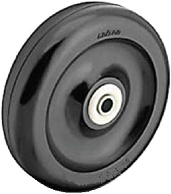 Hard Polyolefin Wheel 5" Dia x 1-1/4" Wide with 3/8" Plain Bearing With Sleeve