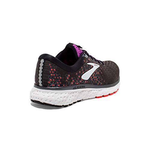 Brooks Womens Glycerin 17 Running Shoe - Black/Fiery Coral/Purple - B - 7.0 - Thumbnail 4