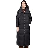 Achnabl Women's 90% Duck Down Long Coat for Cold Weather, Outdoor Lightweight Puffer Jacket
