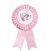 Baby Shower Mom Tinplate Badge Pin - Baby Shower Party Buttons New Mom Gifts Gender Reveals Party Favors Baby Girl Pink Rosette Button Baby Celebration (Light Pink)