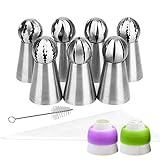 20 Pcs Baking Supplies, YIHONG Cake Decorating Tips Kits with 7 Icing Tips, 10 Disposable Pastry Bags, 2 Reusable Couplers Cake Decorating Supplies