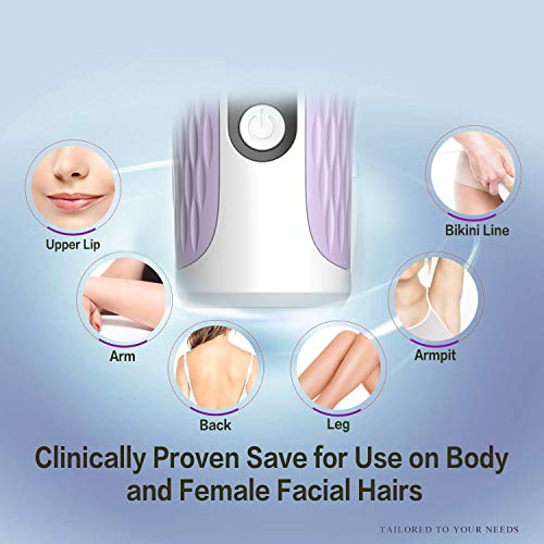 IPL Permanent Hair Removal 500,000 Flashes Painless IPL laser Hair Removal for Women & Man Facial Body Professional Laser Epilator Home Use,Pink - Thumbnail 4