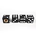 Eternalpower Custom Black Cool Dice Style Wheel Tire Valve Stem Caps Dust Cover 4Pcs