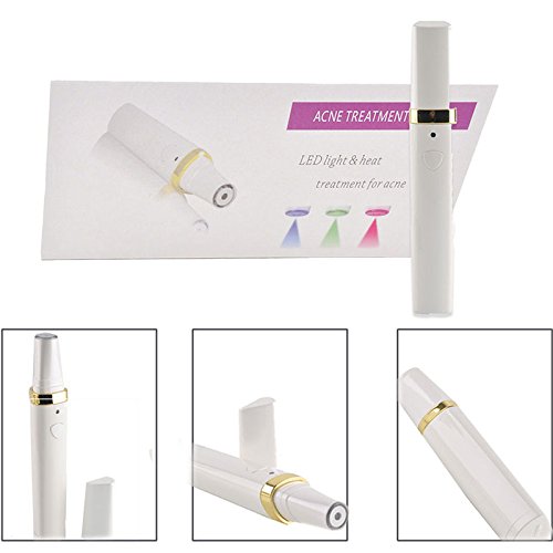 Msmask 3 Colors LED Soft Laser Acne Pen Blemish Removal Light Treatment Skin Face Tool - Thumbnail 7