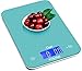 Ozeri Touch II Digital Kitchen Scale with Microban Antimicrobial Product Protection, 18 lb, Teal Blue