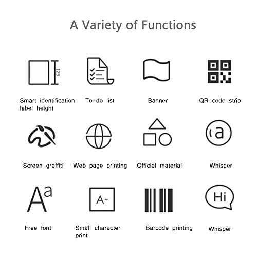 image for fosa Mini Thermal Printer Bluetooth Wireless Printer Support USB Pocke