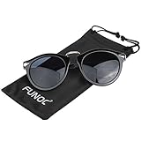 FUNOC Retro Vintage Fashion Unisex Round Arrow Style Metal Frame Sunglasses Eyewear