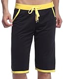 DESMIIT Men's Sport Elastic Waist Shorts Athletic Pants