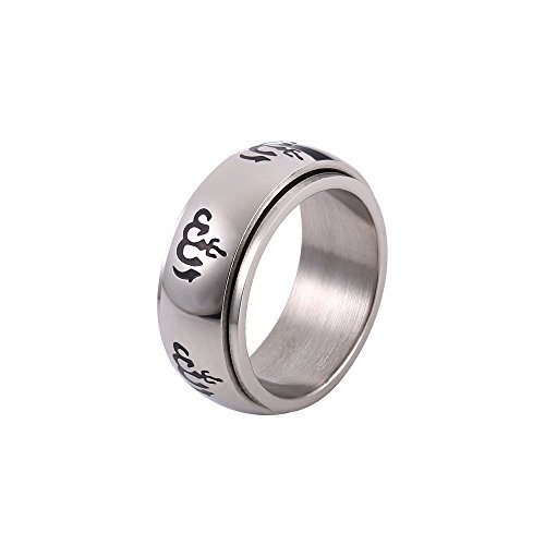 U7 men s titanium stainless steel ring muslim jewelry high polish…