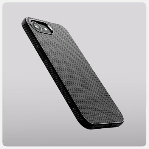 Spigen Liquid Air designed for iPhone 17e case (2026) / iPhone 16e cover - Matte Black | Military-Grade Protection
