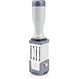 UPIQNG Time Date Stamp Handheld Rolling Stamp Round Plastic Time Date Stamp Year Month Day Stamp Portable Number Date Stamp for Diary Homework Daily Use,32MM