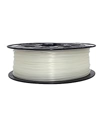 cctree impresión 3d filamento pla de, para Creality cr 10s S5 precisión +  Bobina de 2.2 pound (2.2lbs), 20 colores, Transparente, 1