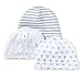 Lamaze Organic Baby Baby Pure Organic Cotton Boys Hats, 3 Pack, Blue, 3 Months