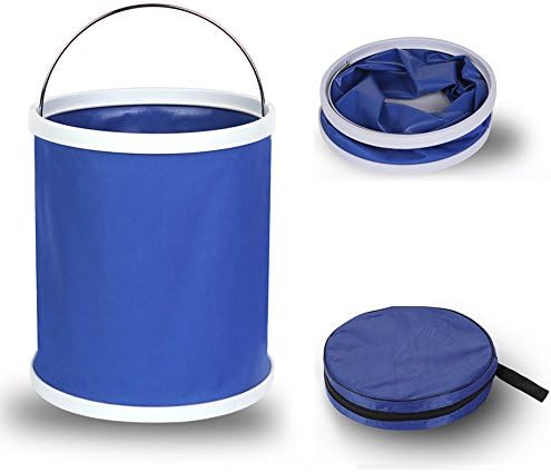 11L Portable Collapsible Bucket Lightweight Folding Water Bucket for Camping,Fishing and Car Wash-Collapsible Barrels
