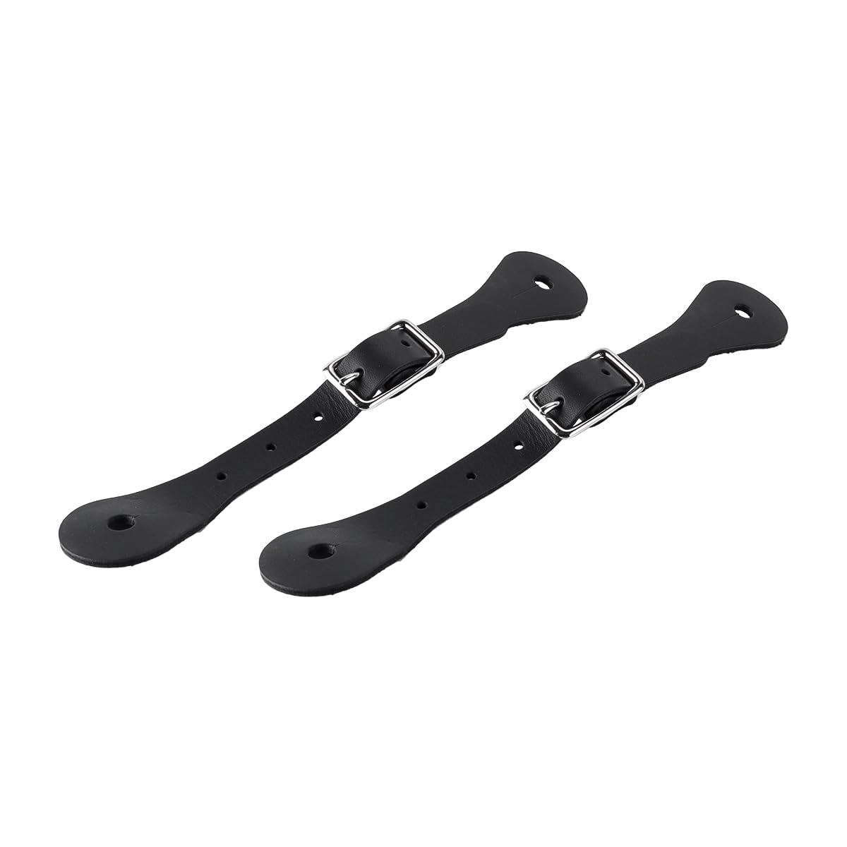 Namvo 2Pcs Spur Straps Leather with Alloy Buckle Western for Horse Spur Horse Riding Safety Equipment