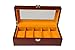 Easby Manor Watch Case 5 Slot Beautiful Cherry Wood Watch Box for Men Watch Box Display Case Plush All Size Apricot Pillow Watch Organizer