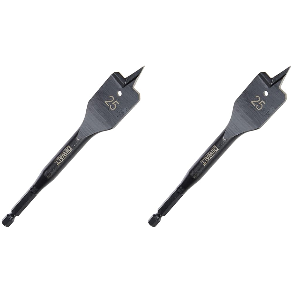 Dewalt DT4771QZ 25 x 152 mm Extreme Flat Wood Drill Bit,Multi (Pack of 2)