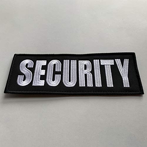 Embroidery Fabric Cloth Security Patch for Uniforms Vest and Tactical Clothing by uuKen Tactical Gear (Black and White, Regular 4"x1.4") - Thumbnail 3