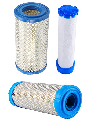 Podoy M113621 Air Filter for Exmark Kohler 25 083 02-S Stens 100-533 Kawasaki 11013-7029 John Deere M113621 Kawasaki 11013-7029 Toro 108-3811 Briggs & Stratton 820263 Lawn Mower with PreFilter