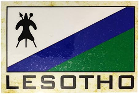 Flag Fridge Refrigerator Magnets - Asia and Africa (Country: Lesotho)