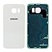 LUVSS New Back Glass Replacement for [Samsung Galaxy S6] G920 (All Carriers) Rear Cover Glass Panel Case Door Housing with Opening Tools Kit (White)