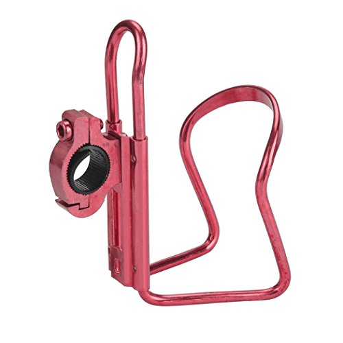 KingWo Bike Bicycle Cycling Aluminum Water Bottle Holder Cage Rack 4 Color Optional (Red)