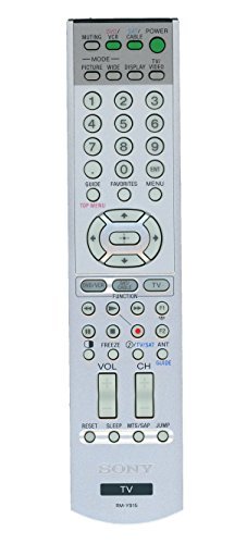 Sony RM-Y915 TV Remote Control for Models KDF-42WE655, KDF-50WE655, KDF-55WF655, KDF-55XS955, KDF-60WF655, KDF-60WF655K, KDF-60XS955, KDP-51WS655, KDP-57WS655