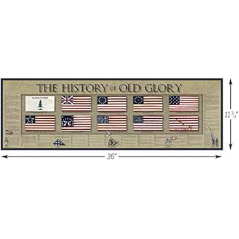 Amazon.com: The History of Old Glory Print - 11 3/4" by 36" - American ...