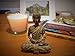 Thai Meditation Buddha Statue Small 4 Inch | Premium in Gift Box. Rustic Bronze-Look Buddha Statues for Meditation Gift