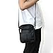 Badiya Men's Fashion Genuine Leather Mini Messenger Cross Body Bag Shoulder Bag (Style 4)