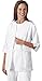 Cherokee Women's Eyelet Solid Scrub Jacket X-Large White