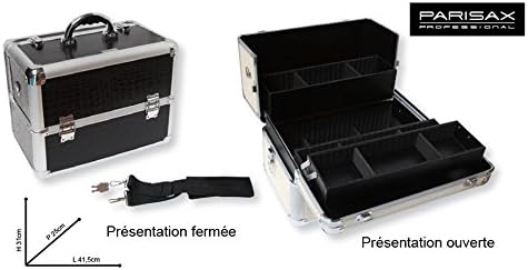 Valise 3-Level Case Black GM Crocodile Look
