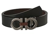 Salvatore Ferragamo Men's Adjustable/Reversible Belt Nero/Auburn Belt 46
