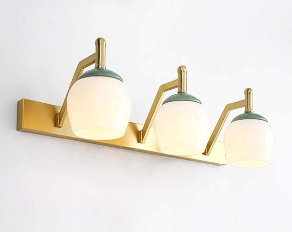 Führte Retro- Badezimmer-Glasspiegel beleuchtet europäische Art-Kupfer