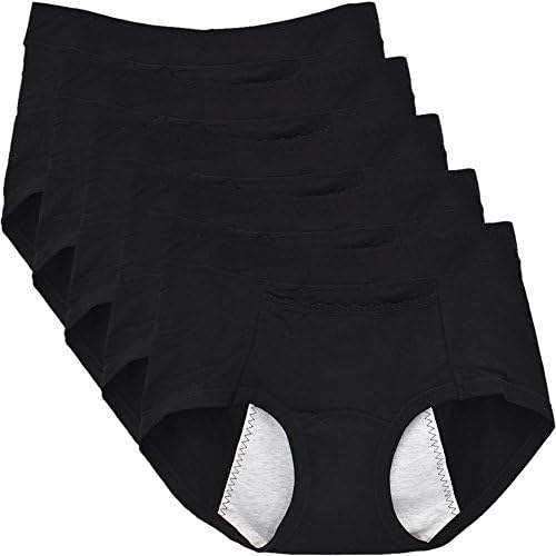 CeeDeek Panties Cycle Period Briefs Leak-Proof Underpants for Women Packs of 5
