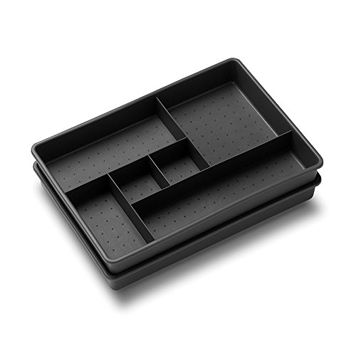 madesmart-Two-Piece-Drawer-Organizer-Granite-VALUE-COLLECTION-12-Compartments-Holds-Objects-with-a-Variety-of-Sizes-Easy-to-Clean