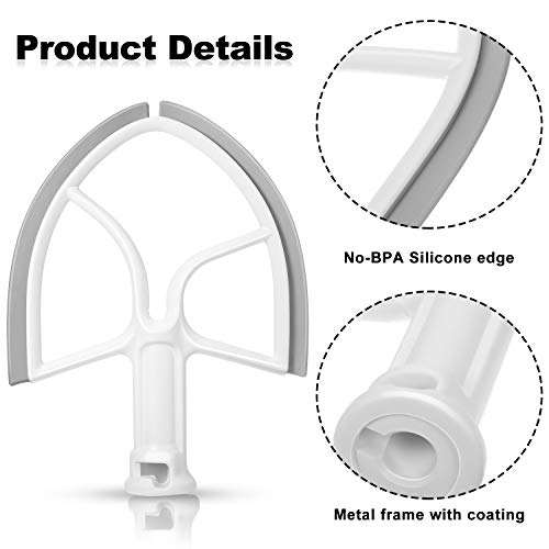 KA5L 5Quart Flex Edge Beater Compatible with KitchenAid Bowllift