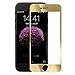 iPhone 6 Plus Screen Protector,Cambond Premium HD Clear (2.5D) / Bubble Free/Mirror Finish/Anti-Scratch/Easy to Install, Tempered Glass Screen Protector for iPhone 6 Plus,Gold (Thin 0.3mm)